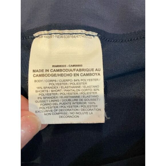 Nike Women's Blue Athletic Skirt L Dri-FIT Tennis Golf Built-in Shorts - Picture 7 of 8